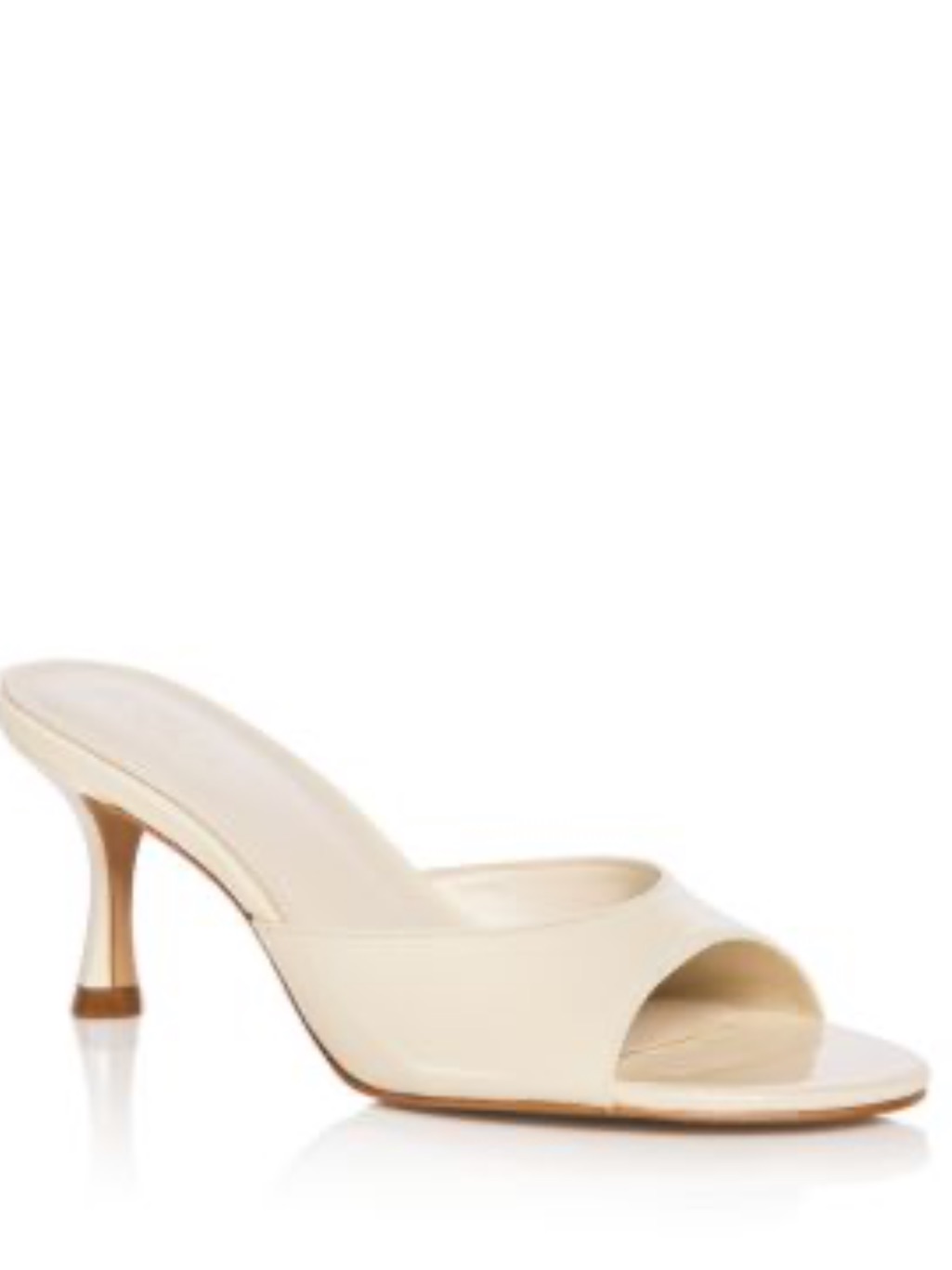 Aqua Ivory Open Toe Heel - Size 6.5